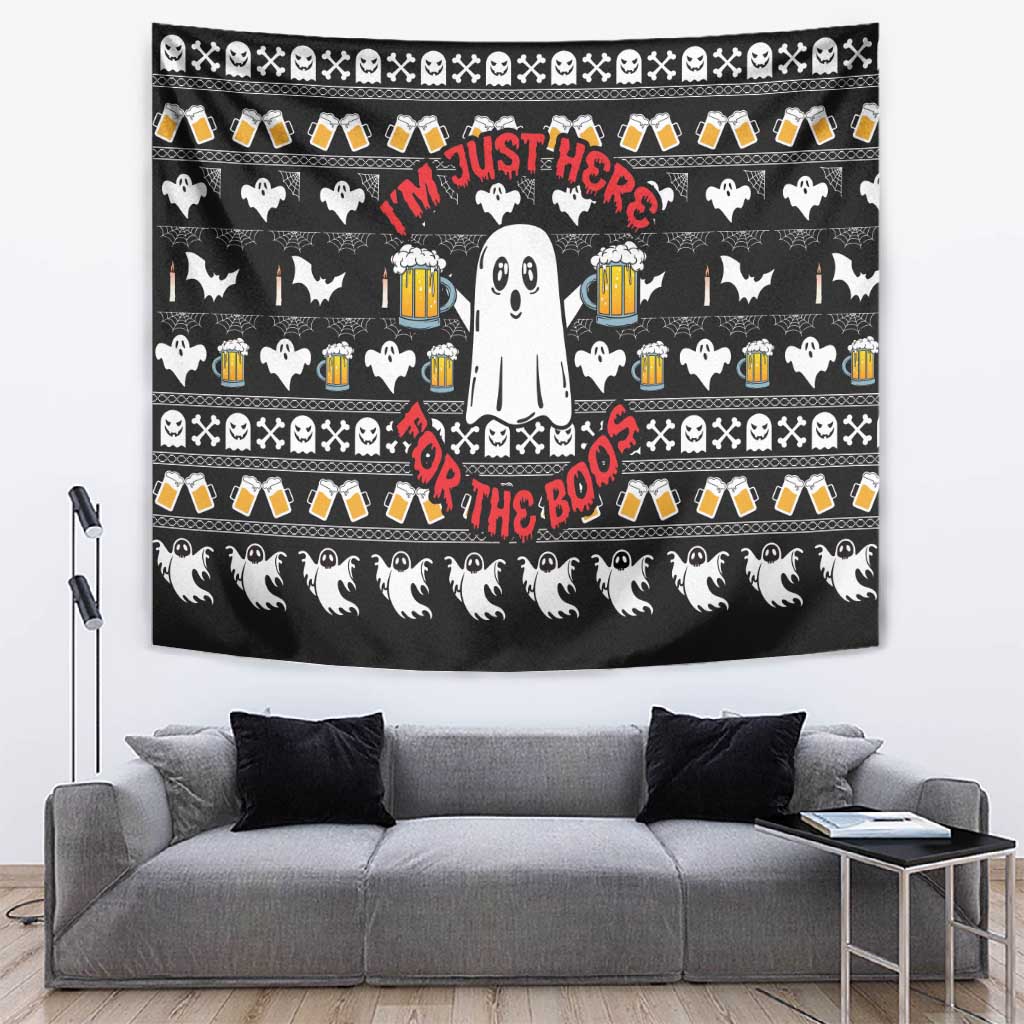 Christmas Africa Boo Beer Tapestry I'm Just Here For The Boss