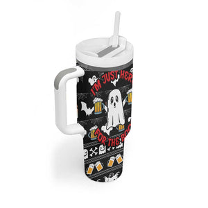 Christmas Africa Boo Beer Tumbler With Handle I'm Just Here For The Boss