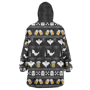 Christmas Africa Boo Beer Wearable Blanket Hoodie I'm Just Here For The Boss