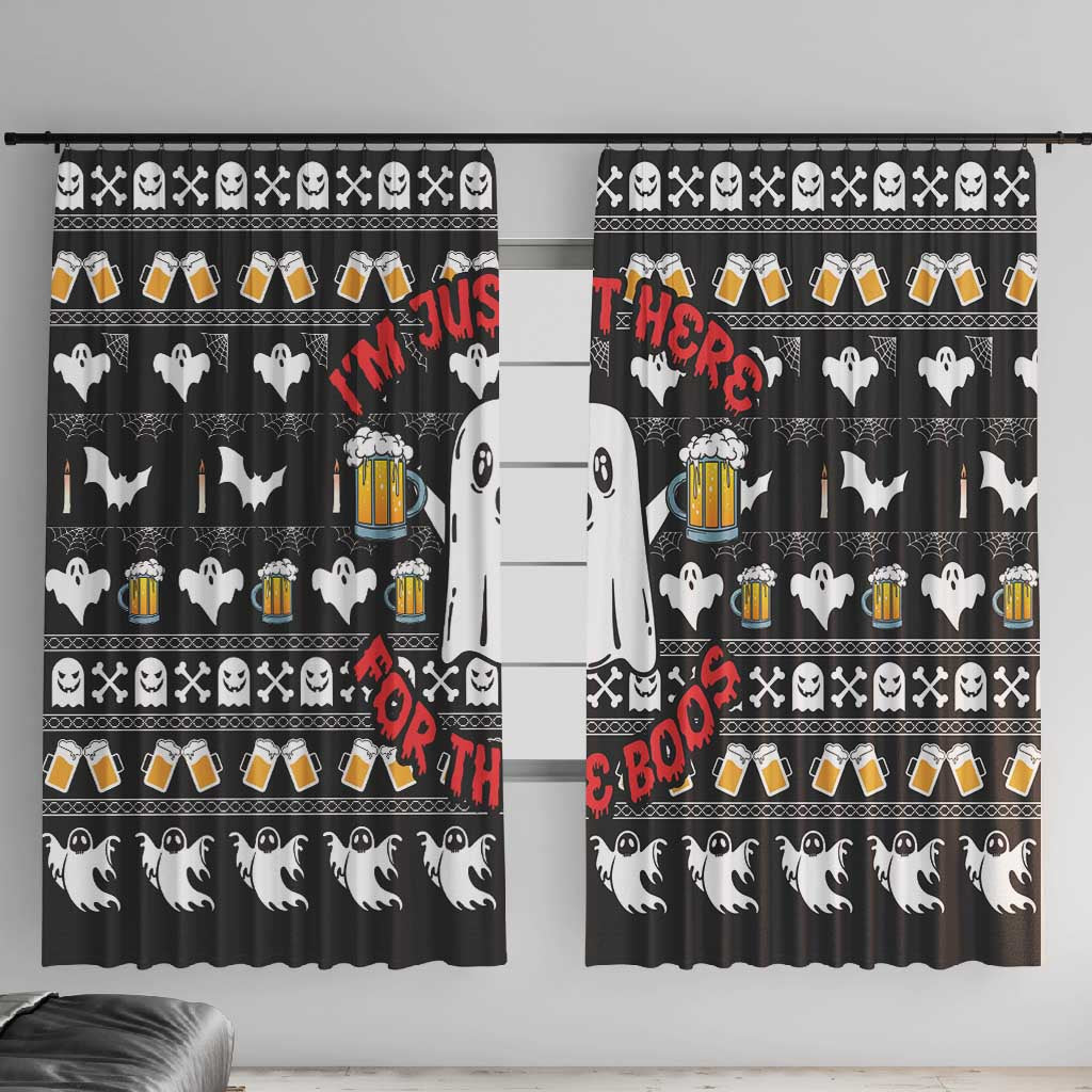 Christmas Africa Boo Beer Window Curtain I'm Just Here For The Boss