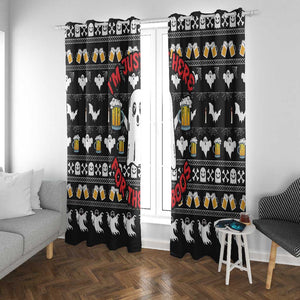 Christmas Africa Boo Beer Window Curtain I'm Just Here For The Boss