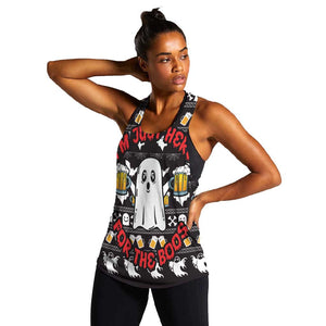 Christmas Africa Boo Beer Women Racerback Tank I'm Just Here For The Boss