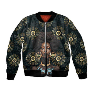Personalized Afro Women Bomber Jacket Powerful African Pattern