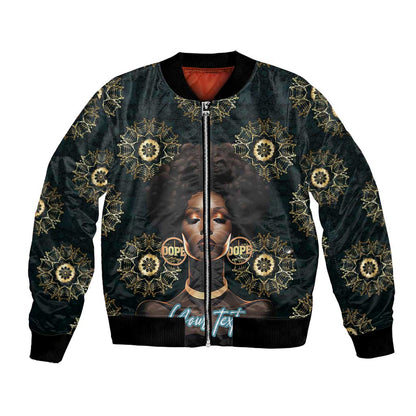Personalized Afro Women Bomber Jacket Powerful African Pattern