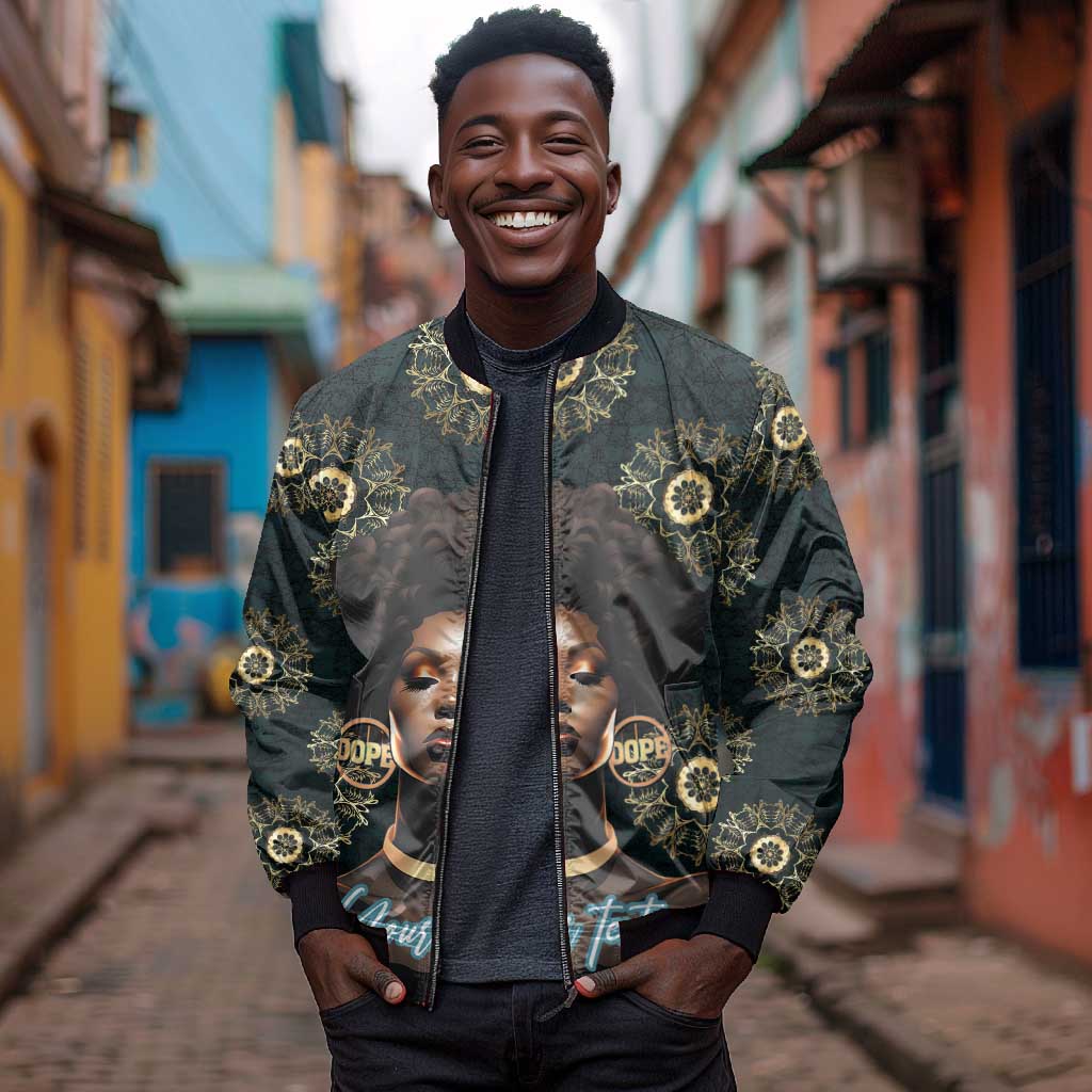 Personalized Afro Women Bomber Jacket Powerful African Pattern