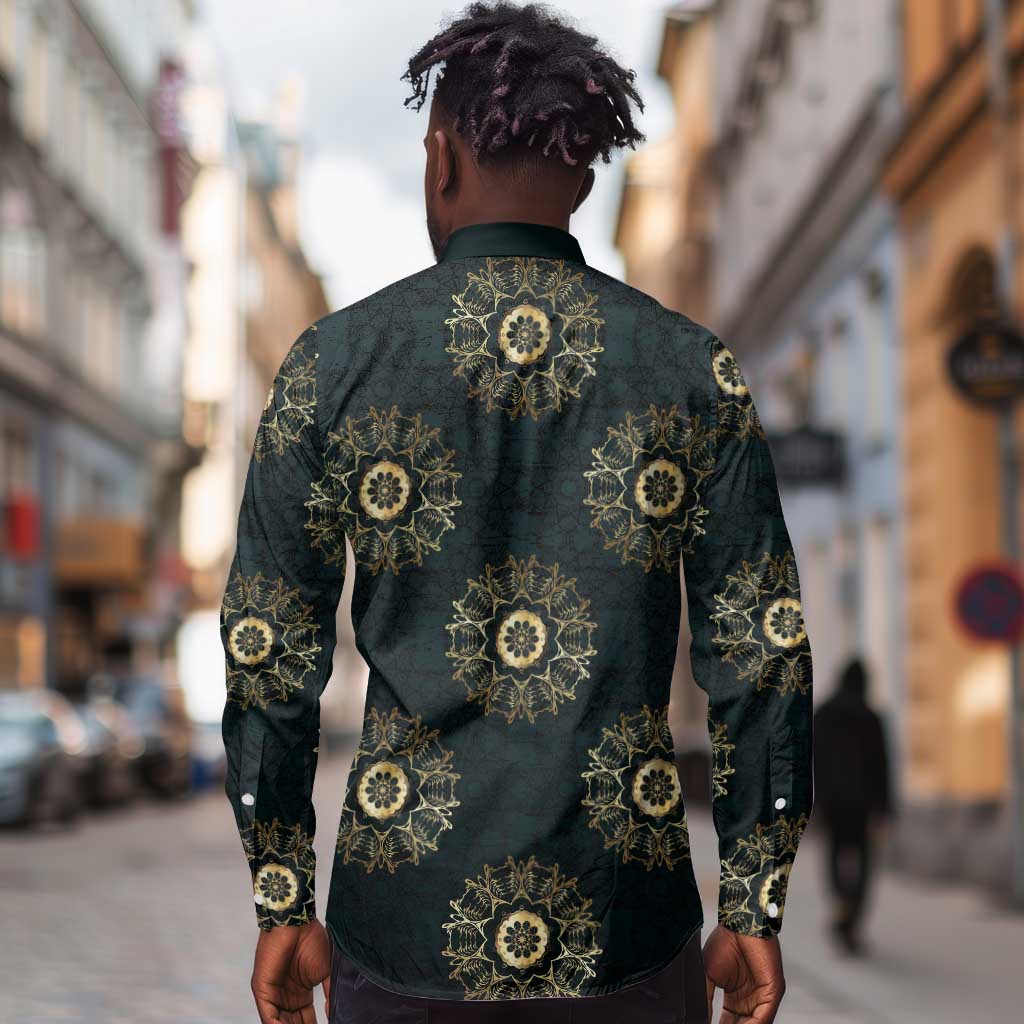 Personalized Afro Women Long Sleeve Button Shirt Powerful African Pattern