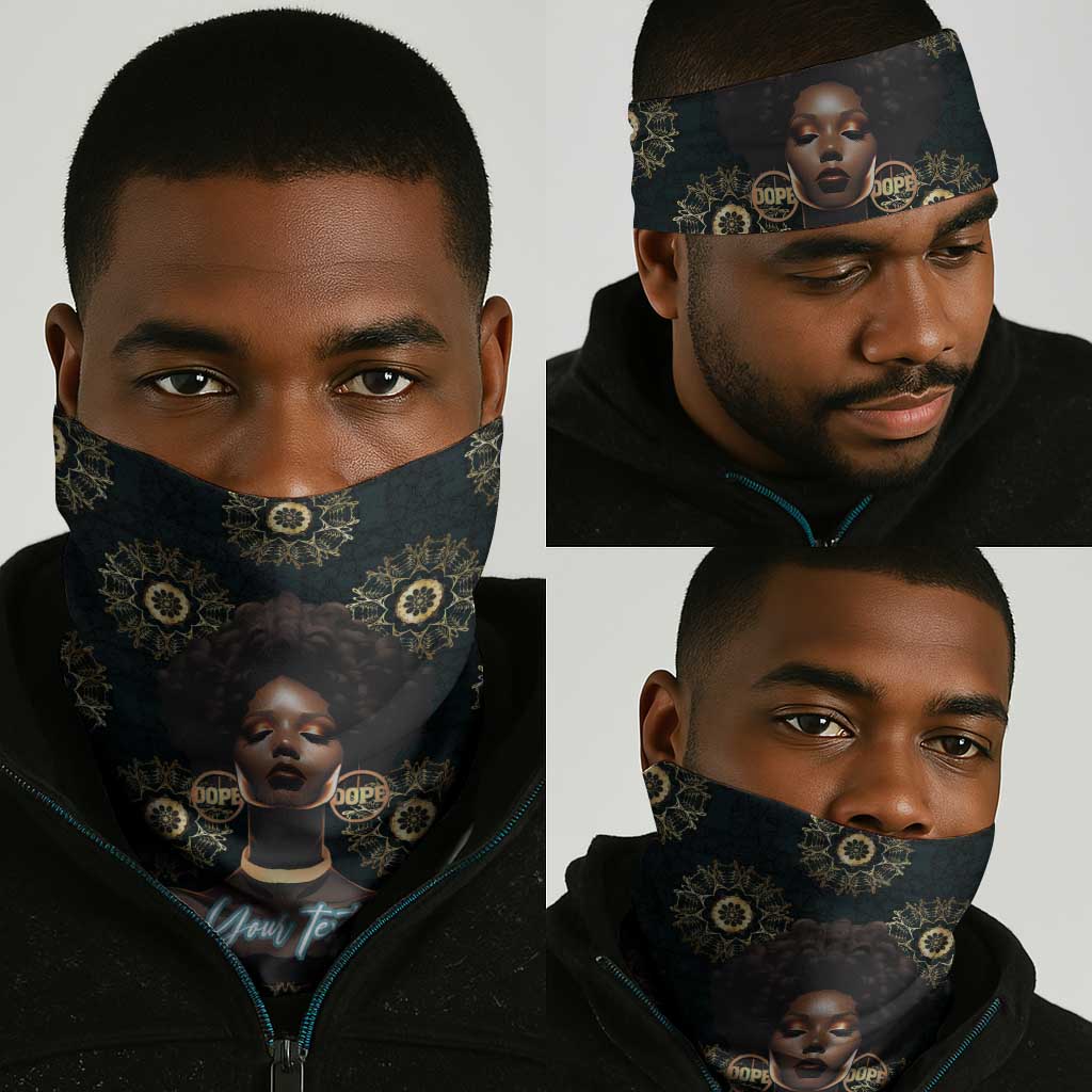 Personalized Afro Women Neck Gaiter Powerful African Pattern DT03