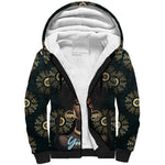 Personalized Afro Women Sherpa Hoodie Powerful African Pattern