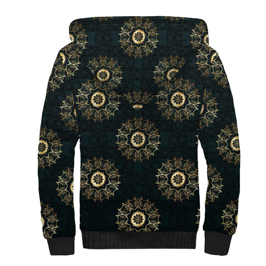 Personalized Afro Women Sherpa Hoodie Powerful African Pattern