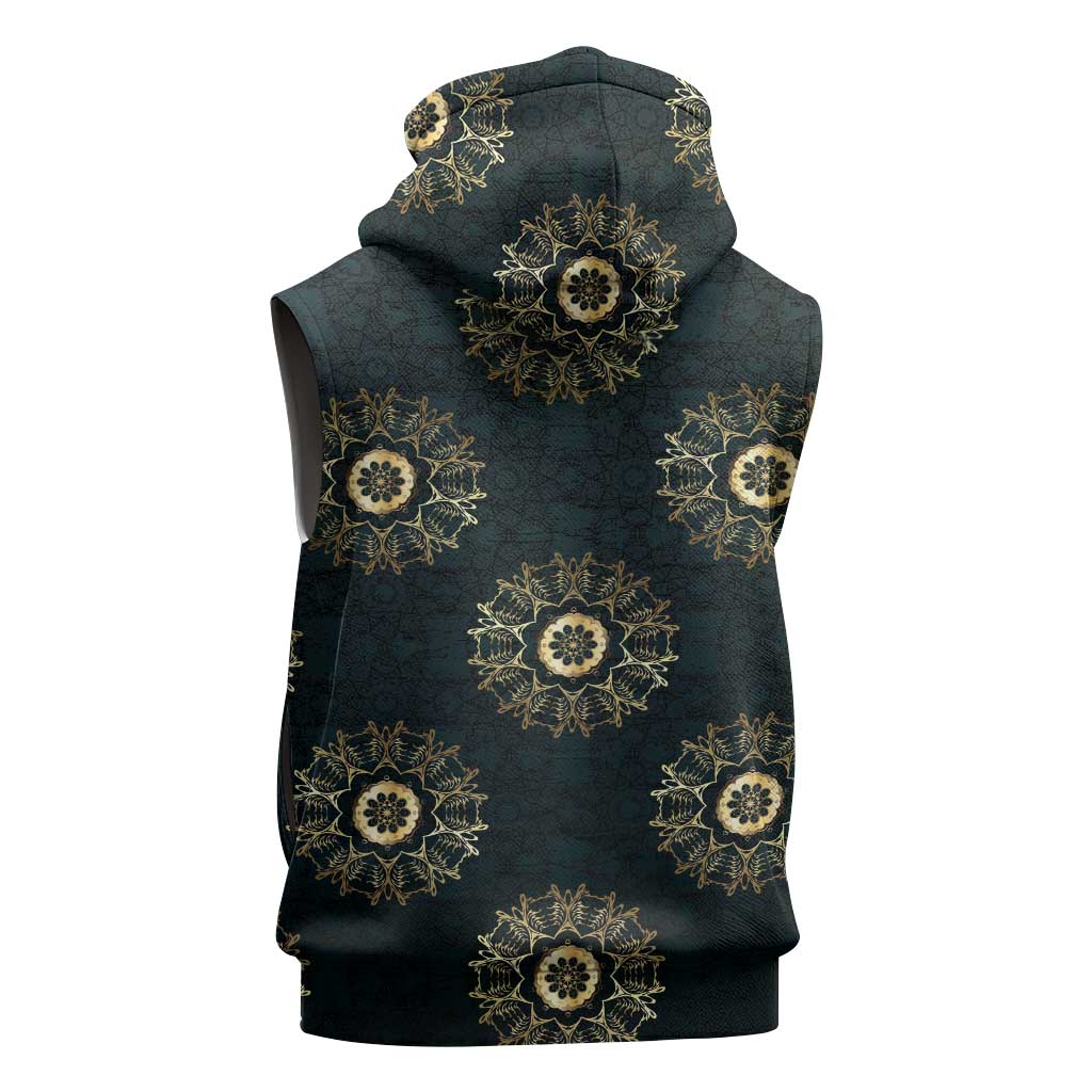 Personalized Afro Women Sleeveless Zip Hoodie Powerful African Pattern - African Pride