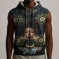 Personalized Afro Women Sleeveless Zip Hoodie Powerful African Pattern - African Pride