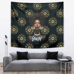Personalized Afro Women Tapestry Powerful African Pattern