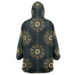 Personalized Afro Women Wearable Blanket Hoodie Powerful African Pattern