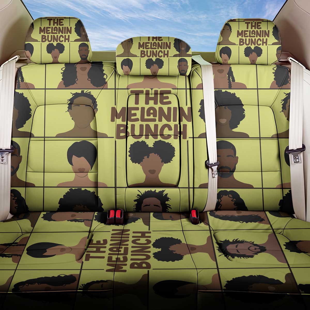 The Melanin Bunch African Back Car Seat Cover Afro Black People