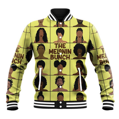 The Melanin Bunch African Baseball Jacket Afro Black People
