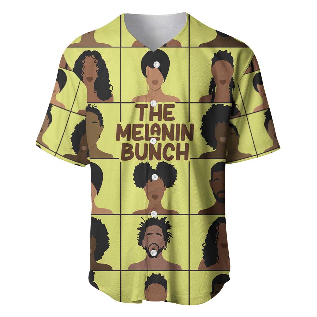 The Melanin Bunch African Baseball Jersey Afro Black People