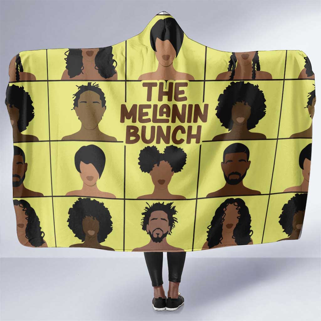 The Melanin Bunch African Hooded Blanket Afro Black People