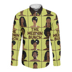 The Melanin Bunch African Long Sleeve Button Shirt Afro Black People