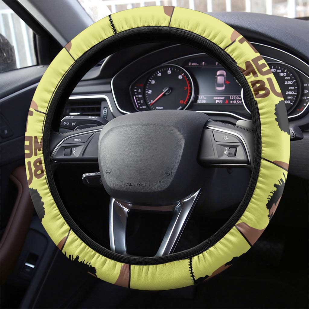 The Melanin Bunch African Steering Wheel Cover Afro Black People