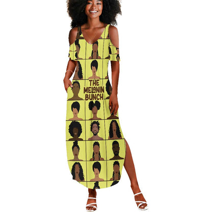 The Melanin Bunch African Summer Maxi Dress Afro Black People