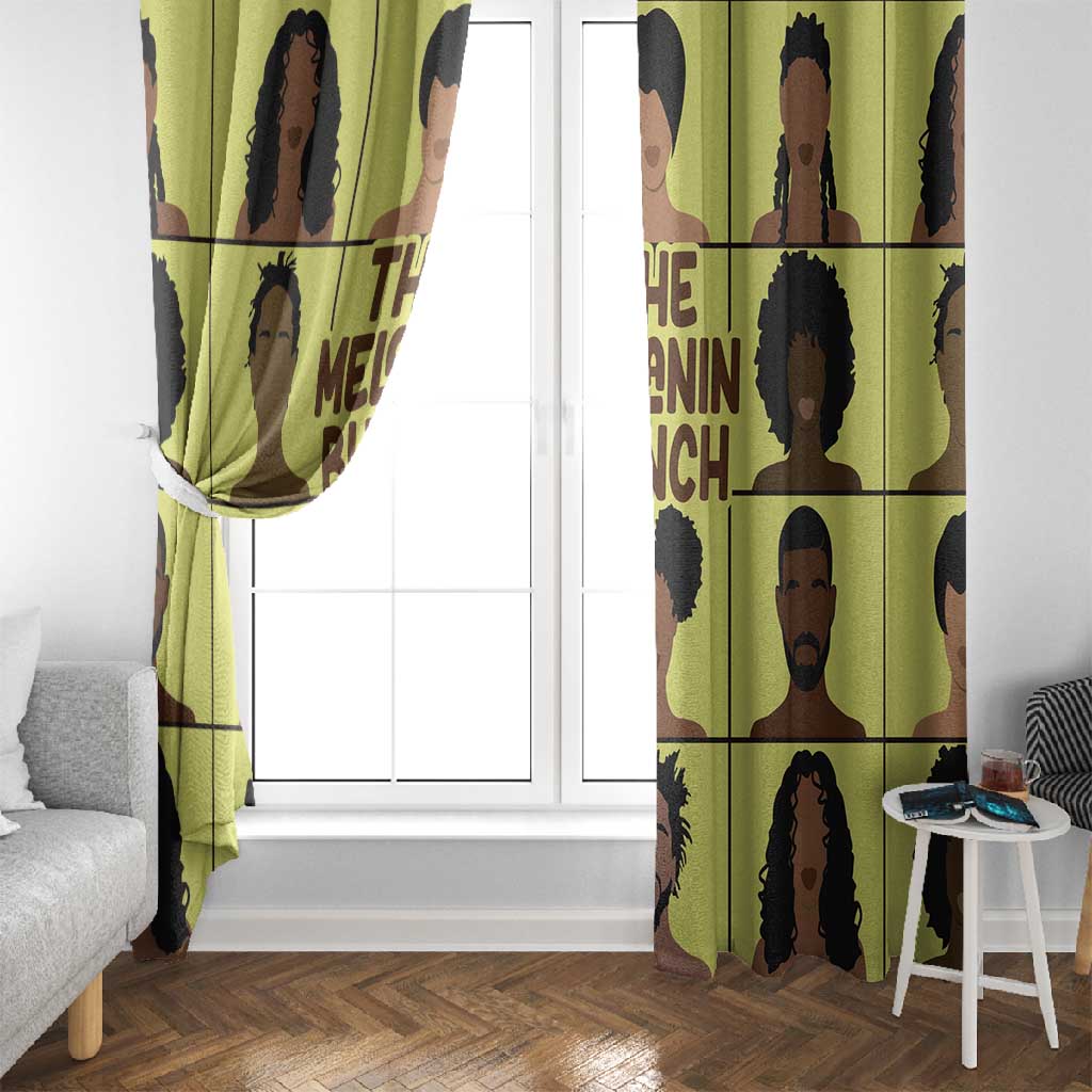 The Melanin Bunch African Window Curtain Afro Black People