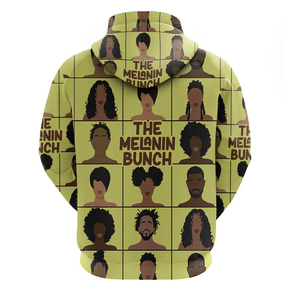 The Melanin Bunch African Zip Hoodie Afro Black People