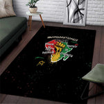 African Black Power Area Rug Unapologetically Black Raised Fist