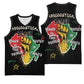 African Black Power Basketball Jersey Unapologetically Black Raised Fist DT03