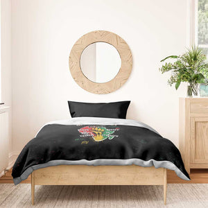 African Black Power Bedding Set Unapologetically Black Raised Fist