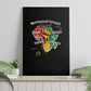 African Black Power Canvas Wall Art Unapologetically Black Raised Fist