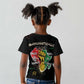 African Black Power Kid T shirt Unapologetically Black Raised Fist