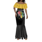 African Black Power Mermaid Dress Unapologetically Black Raised Fist