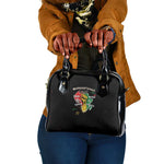 African Black Power Shoulder Handbag Unapologetically Black Raised Fist