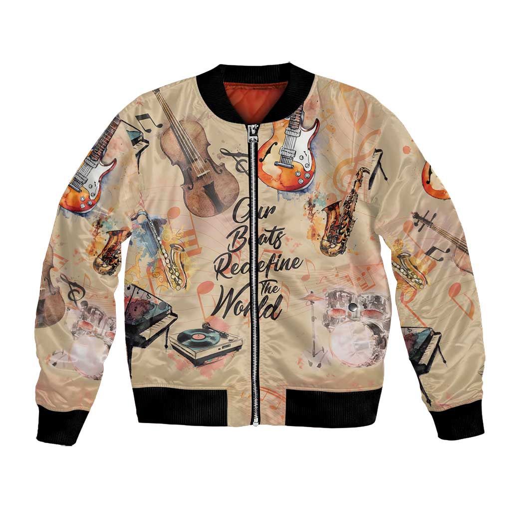Our Beats Redefine The World African Bomber Jacket Afro Music