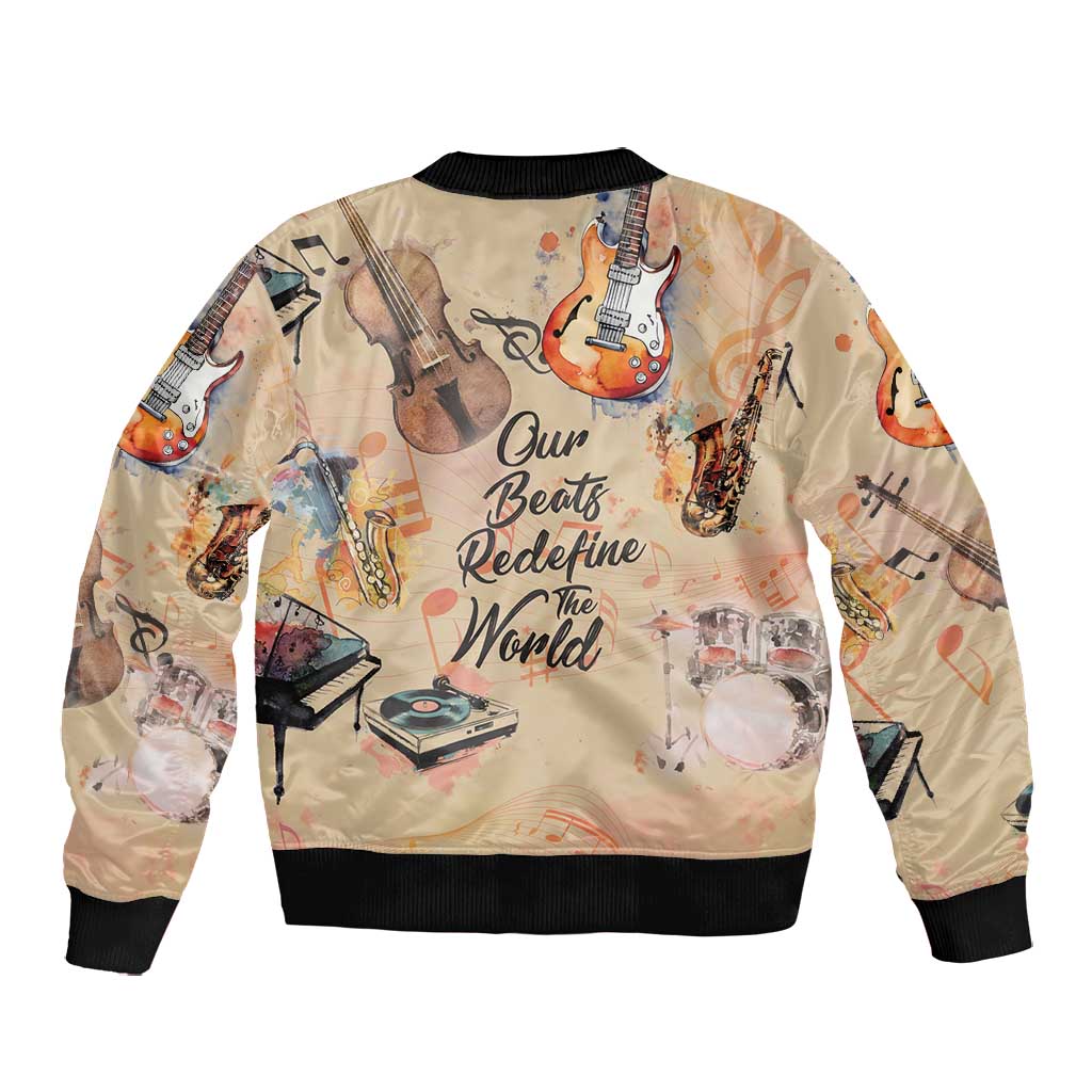 Our Beats Redefine The World African Bomber Jacket Afro Music