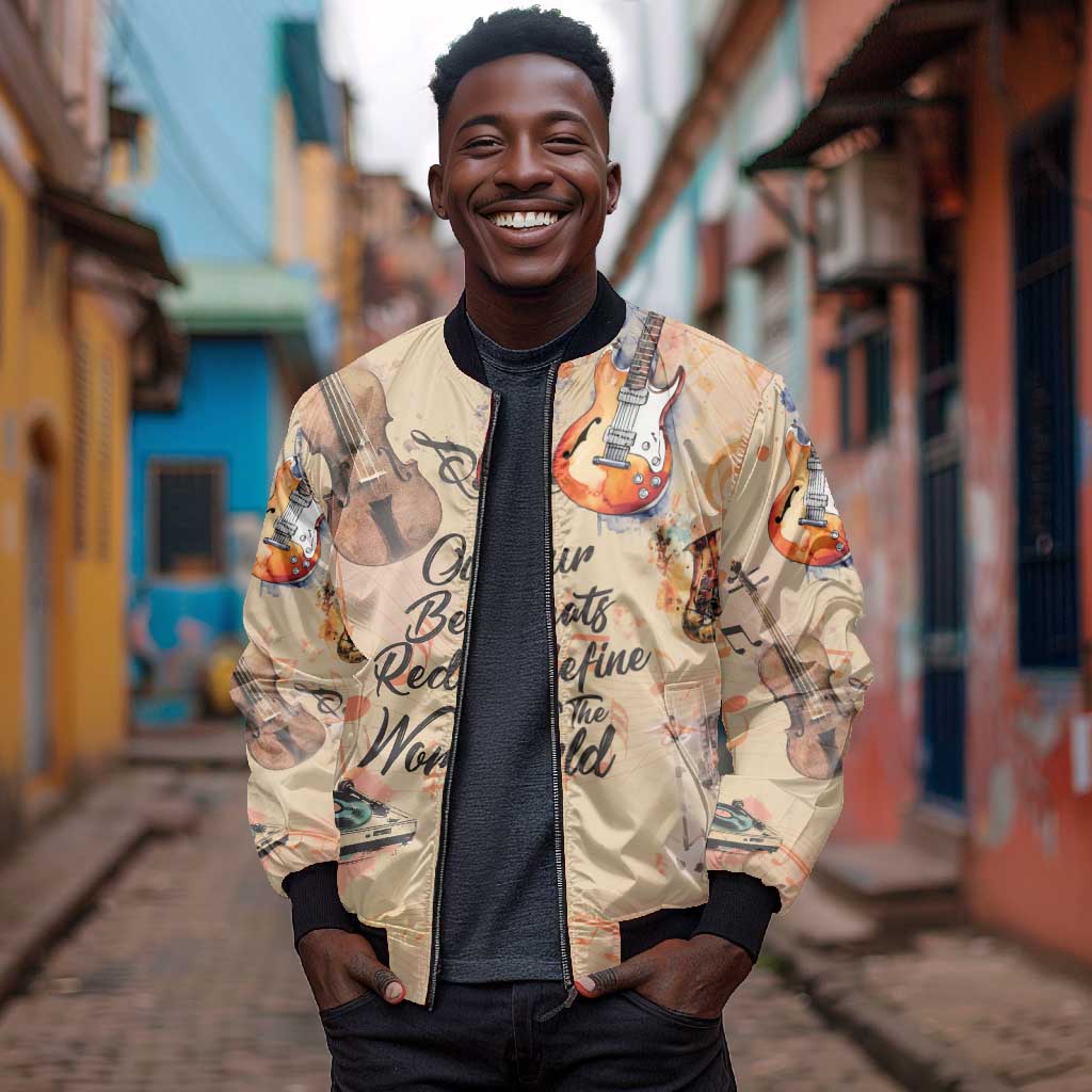 Our Beats Redefine The World African Bomber Jacket Afro Music