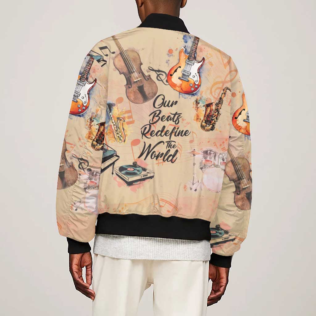 Our Beats Redefine The World African Bomber Jacket Afro Music