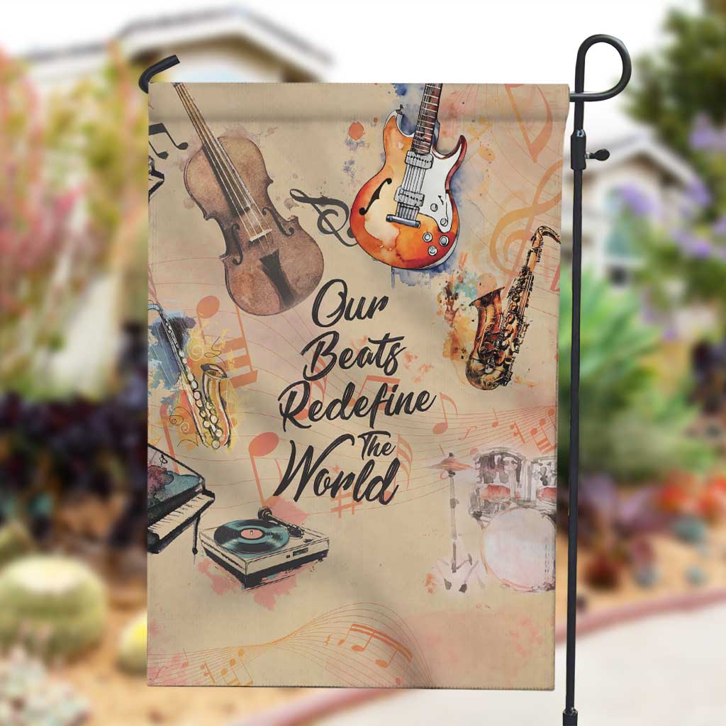 Our Beats Redefine The World African Garden Flag Afro Music