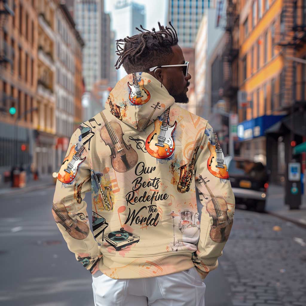Our Beats Redefine The World African Hoodie Afro Music