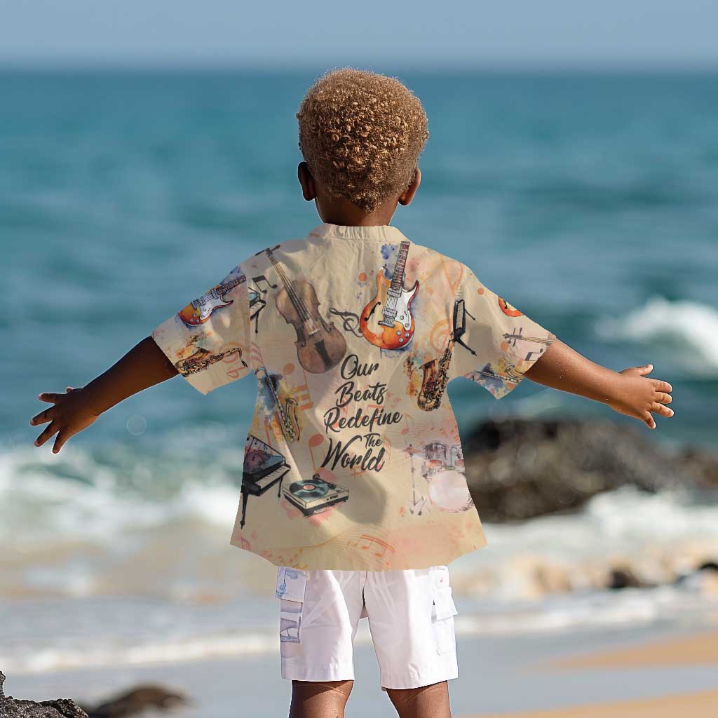Our Beats Redefine The World African Kid Hawaiian Shirt Afro Music