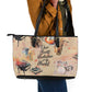 Our Beats Redefine The World African Leather Tote Bag Afro Music
