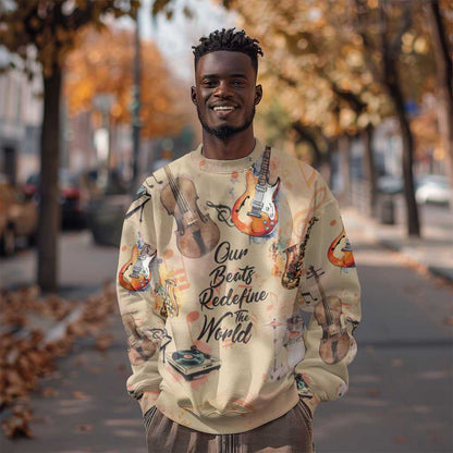 Our Beats Redefine The World African Sweatshirt Afro Music
