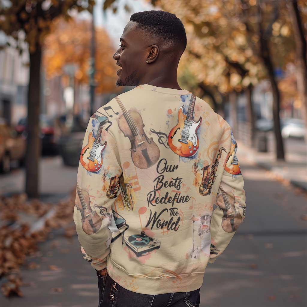 Our Beats Redefine The World African Sweatshirt Afro Music