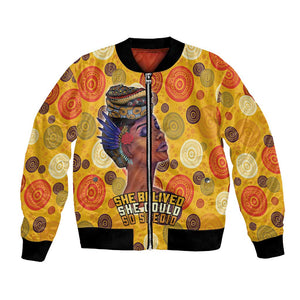 African Women Bomber Jacket She Believed She Could So She Did