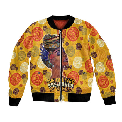 African Women Bomber Jacket She Believed She Could So She Did