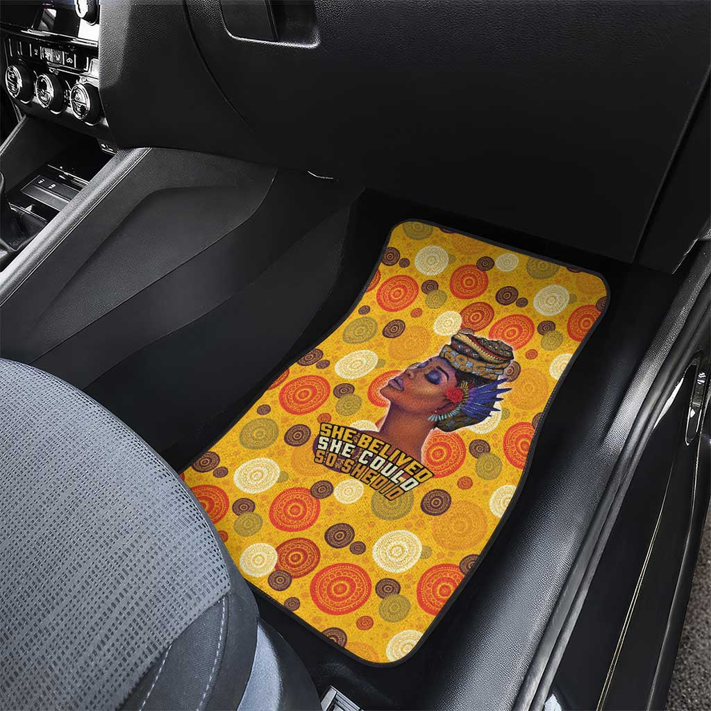 African Women Car Mats She Believed She Could So She Did