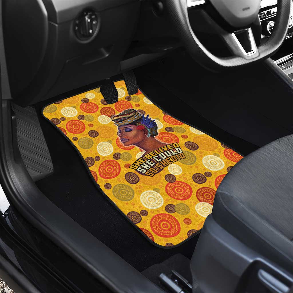 African Women Car Mats She Believed She Could So She Did