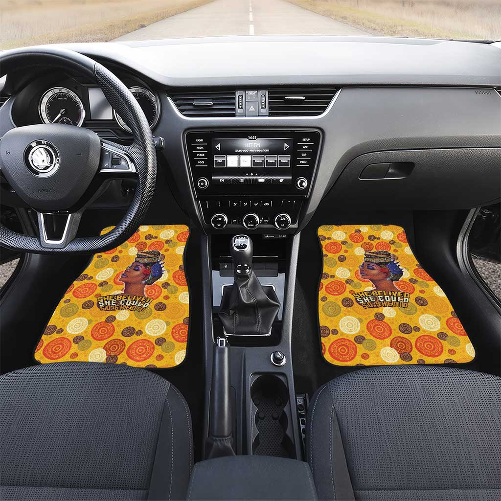 African Women Car Mats She Believed She Could So She Did