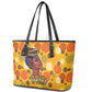 African Women Leather Tote Bag She Believed She Could So She Did