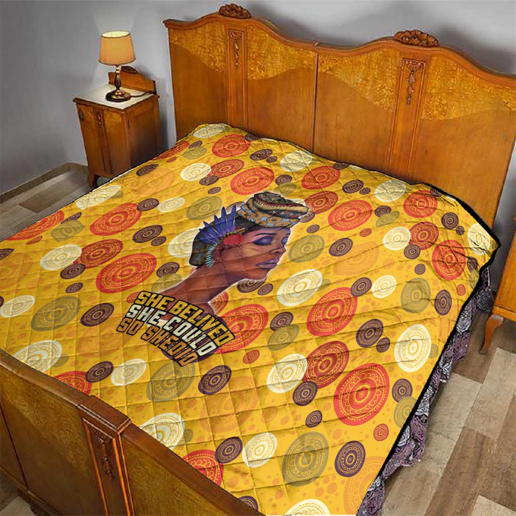 African Women Quilt She Believed She Could So She Did